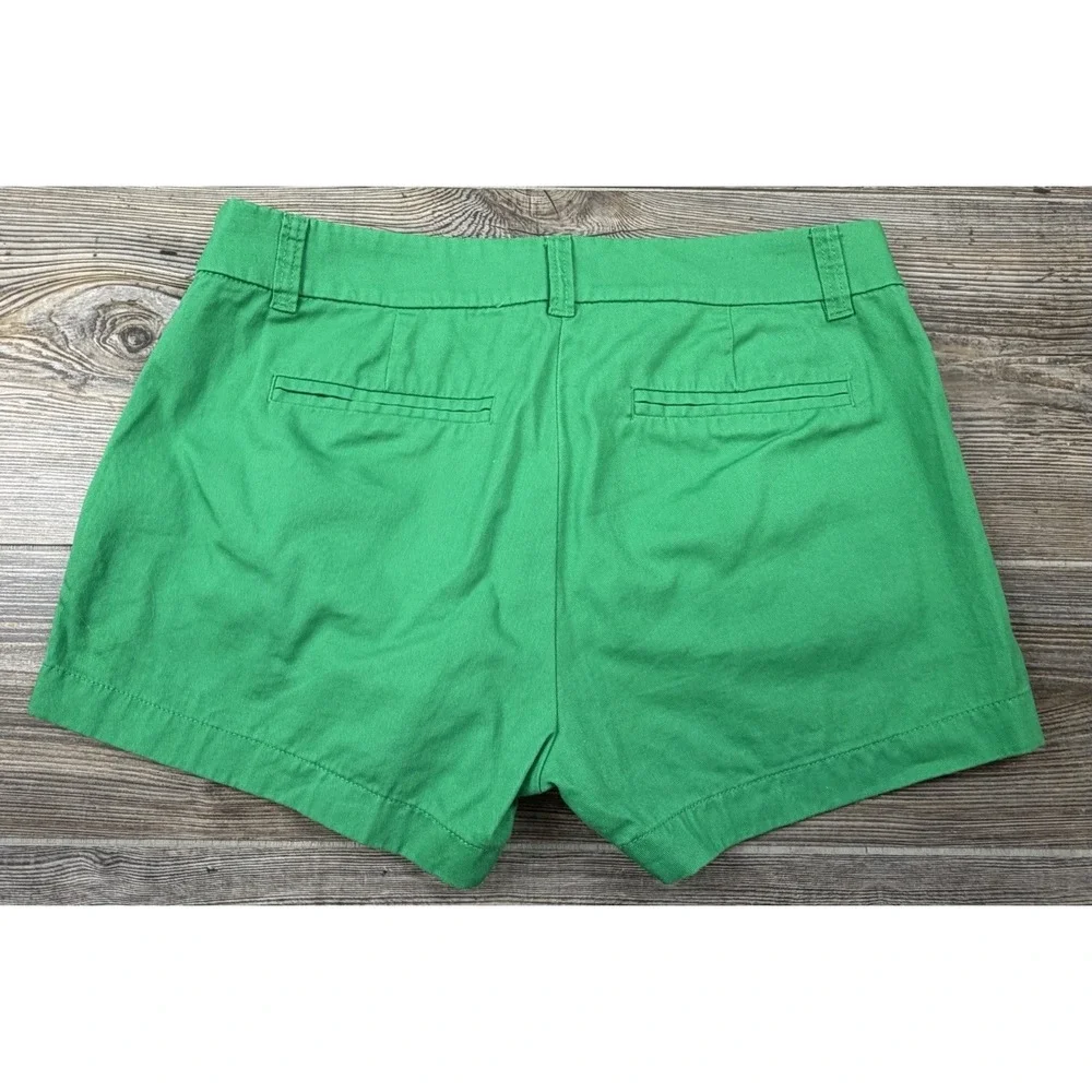 LOT OF 2 ~J Crew Classic Chino Shorts Women's Size 4 100% Cotton Beach Resort